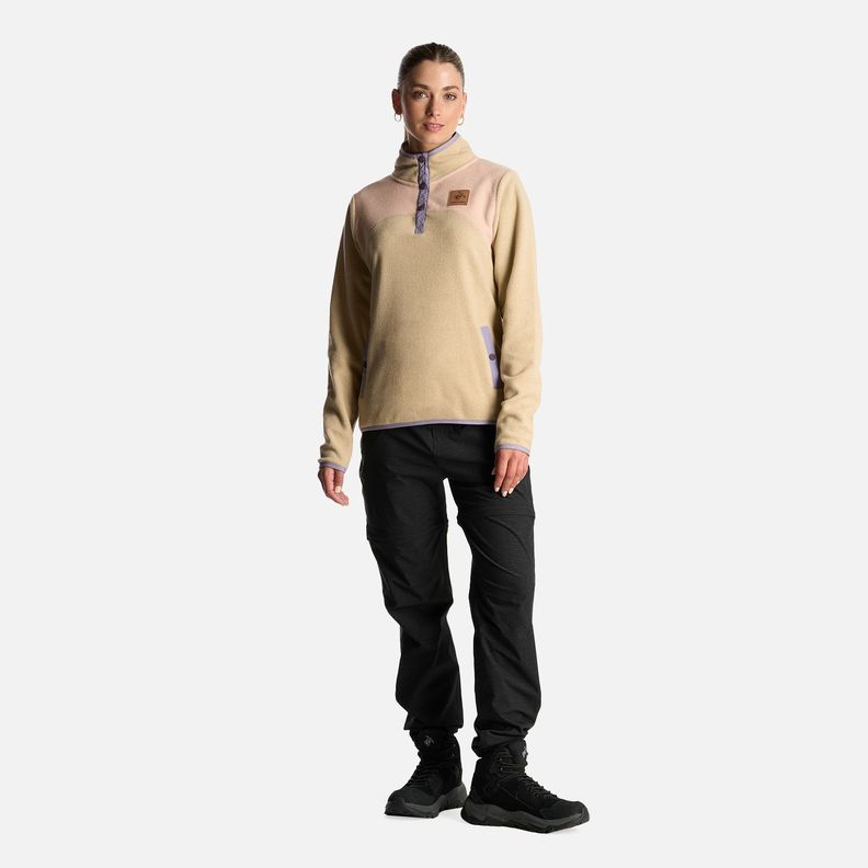 Poleron Mujer Tokerau Beige Haka Honu I24-7