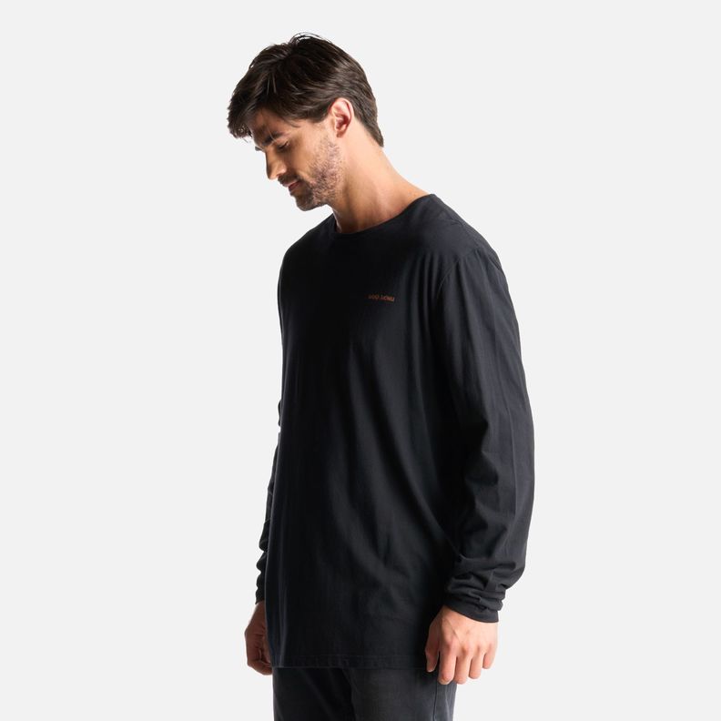 Polera Hombre Polo Larga Negro Haka Honu-2