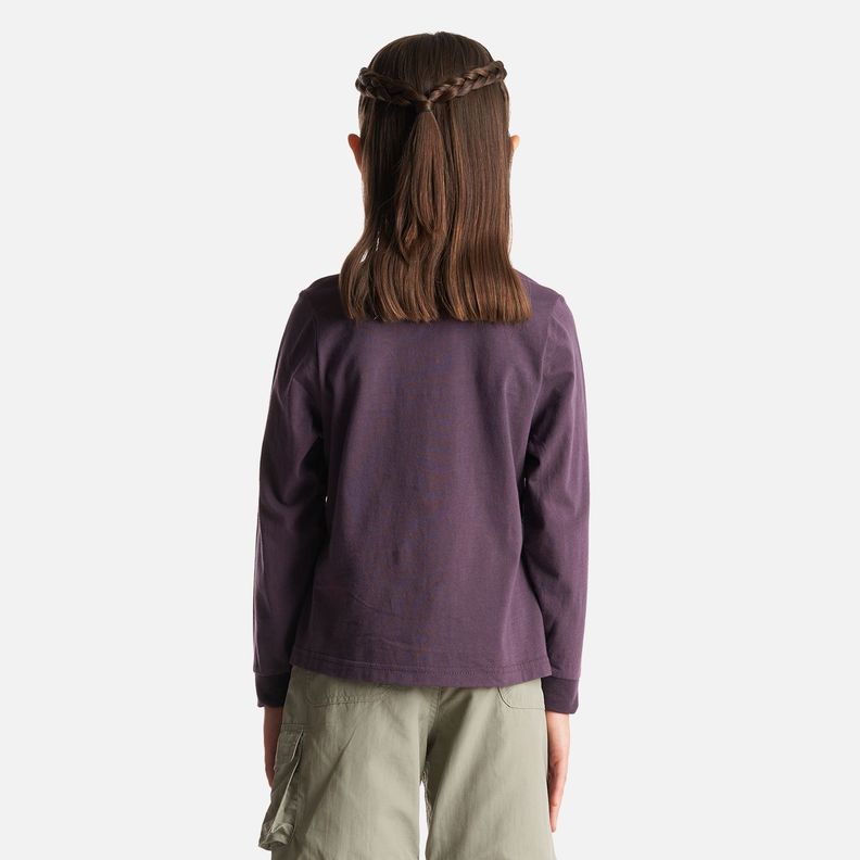 Polera Niña Logo Lippi Long Sleeve T-Shirt Burdeo Lippi-3