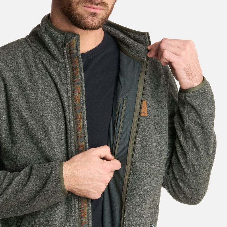 Polerón Hombre Tokerau Pro Verde Militar Haka Honu V25-5
