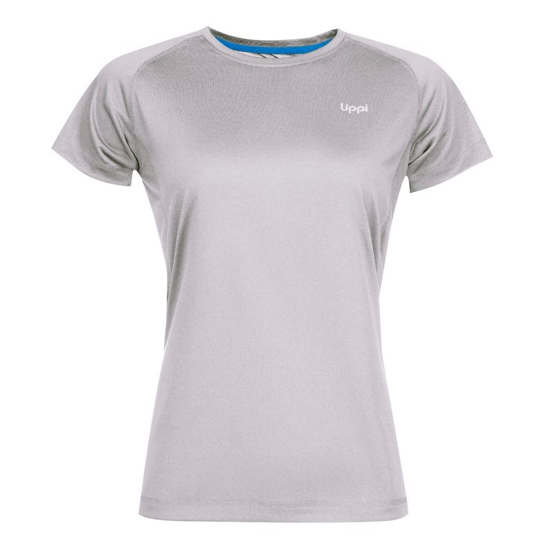 Polera Mujer Core Q-Dry T-Shirt Melange Gris Claro Lippi-0