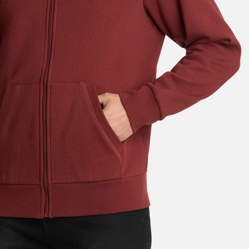 Polerón Hombre Ulmo Full Zip Sweatshirt Burdeo Lippi I25-4