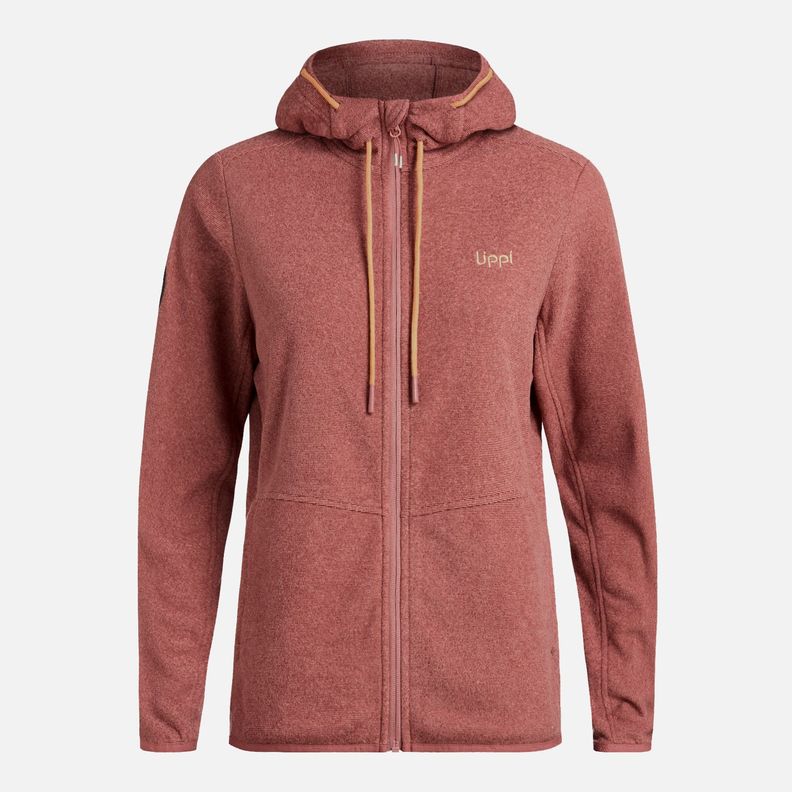 Polar Mujer Stripes Nano-F Full Zip Hoody Rosa Lippi I25-6