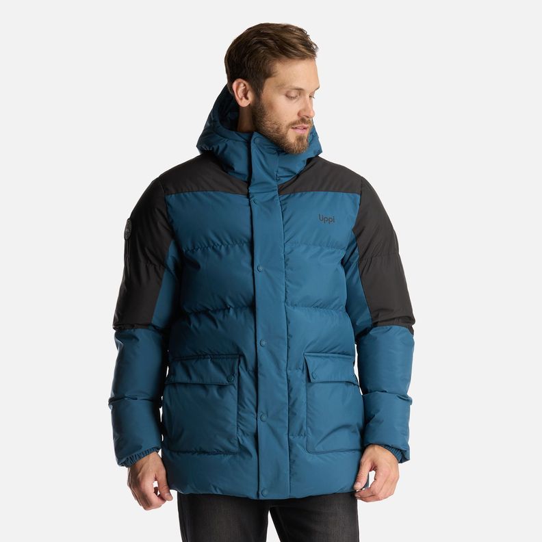Chaqueta Hombre Long And Warm Steam Pro Hoody Jacket Petroleo Lippi-1