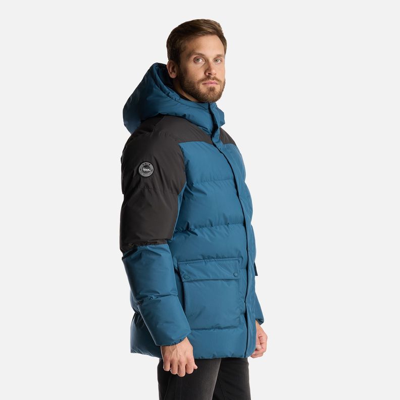 Chaqueta Hombre Long And Warm Steam Pro Hoody Jacket Petroleo Lippi-3