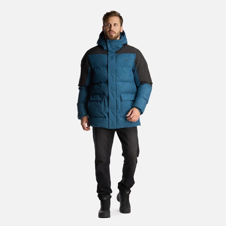 Chaqueta Hombre Long And Warm Steam Pro Hoody Jacket Petroleo Lippi-9