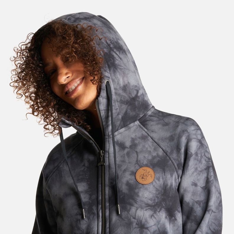 Poleron Mujer Refugia-T Negro Haka Honu-4