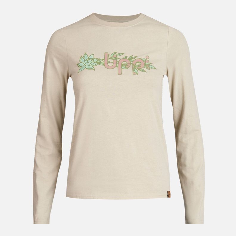 Polera Teen Girl Logo Lippi Long Sleeve T-Shirt Crema Lippi-0