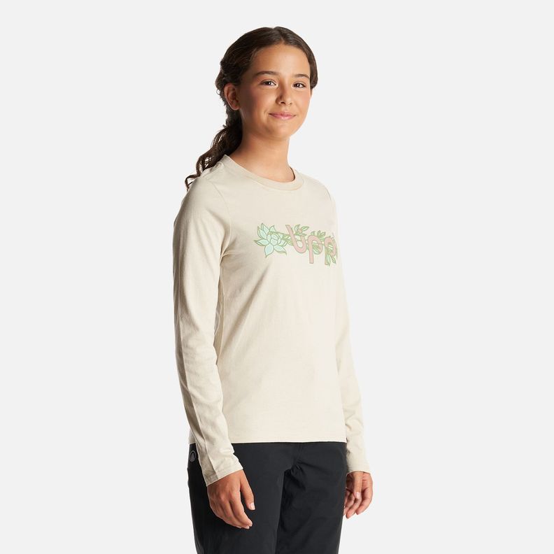 Polera Teen Girl Logo Lippi Long Sleeve T-Shirt Crema Lippi-2