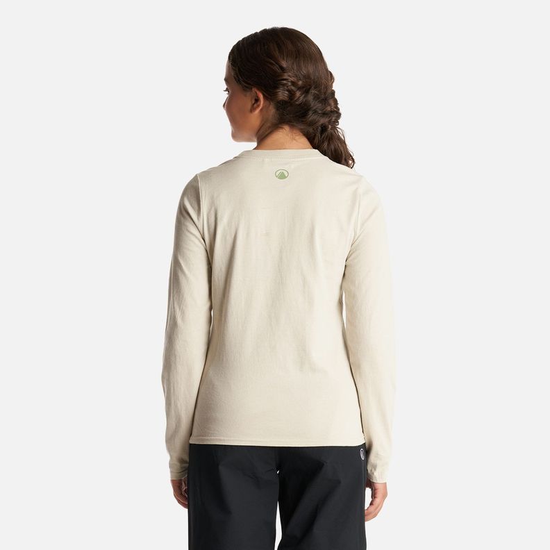 Polera Teen Girl Logo Lippi Long Sleeve T-Shirt Crema Lippi-3