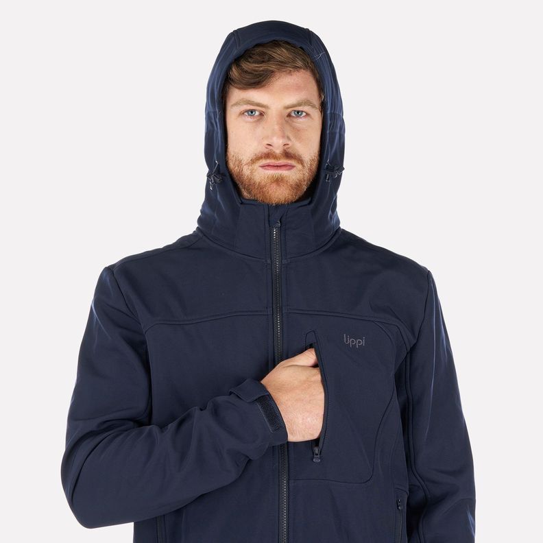 Chaqueta Hombre Macaya Softshell Hoody Jacket Azul Marino Lippi 23-3