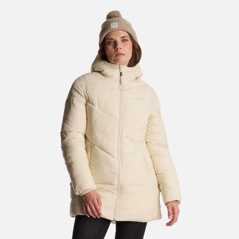 Chaqueta Mujer Long Line Steam Pro Hoody Jacket Crema Lippi-1