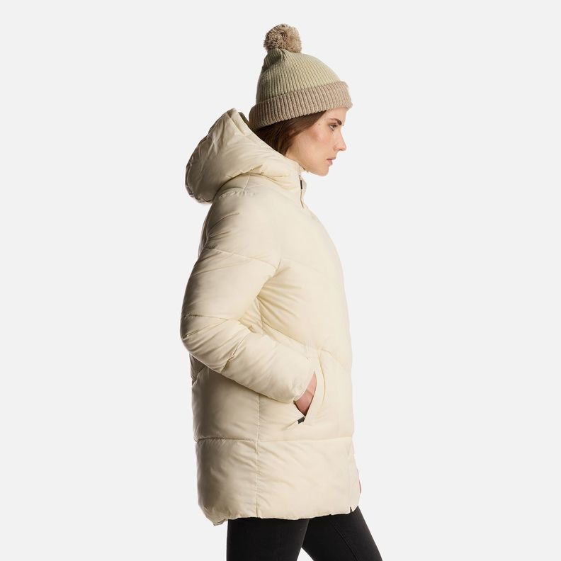 Chaqueta Mujer Long Line Steam Pro Hoody Jacket Crema Lippi-3