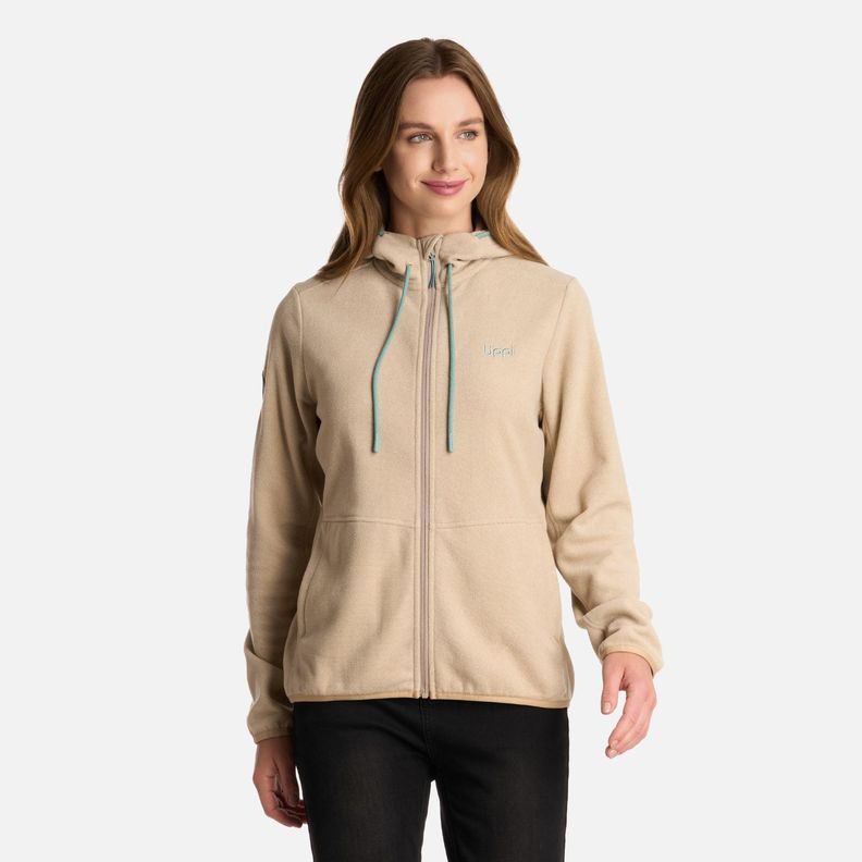Polar Mujer Stripes Nano-F Full Zip Hoody Crudo Lippi I25-0