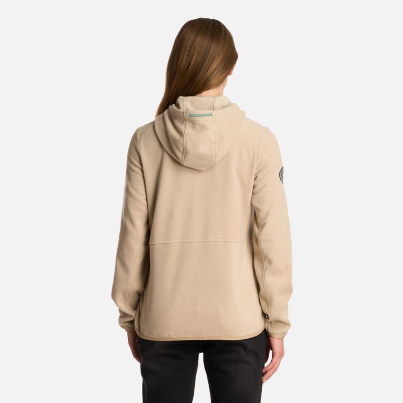 Polar Mujer Stripes Nano-F Full Zip Hoody Crudo Lippi I25-2
