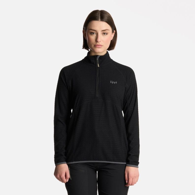 Polerón Mujer Jacaranda Nano-F 14 Zip Negro Lippi-0