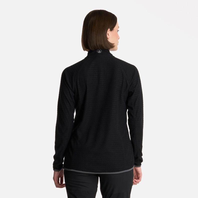 Polerón Mujer Jacaranda Nano-F 14 Zip Negro Lippi-2