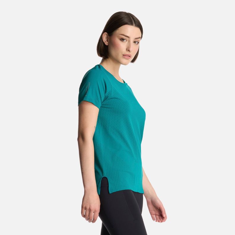 Polera Mujer 4Run Seamless Trail Short Sleeve Turquesa Lippi-1