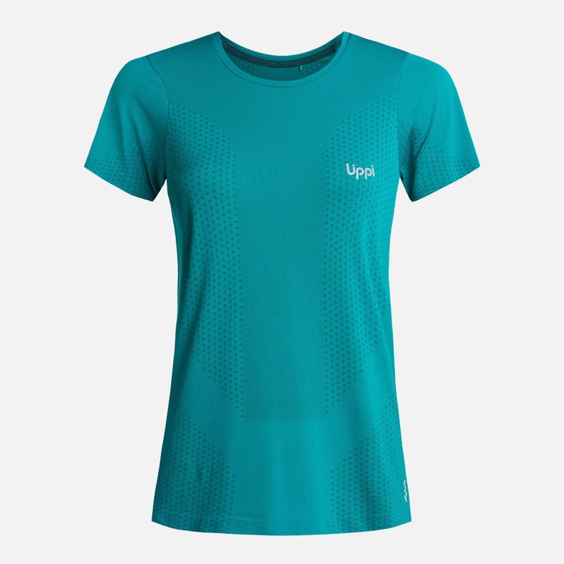 Polera Mujer 4Run Seamless Trail Short Sleeve Turquesa Lippi-5