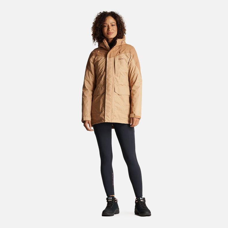 Chaqueta Mujer Perro Guapo Camel/Burdeo Haka Honu-9
