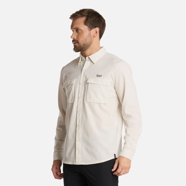 Camisa Hombre Rosselot Long Sleeve Q-Dry Blanco Lippi I25-1