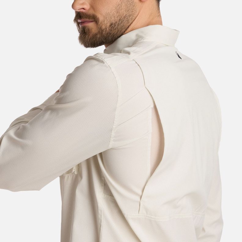 Camisa Hombre Rosselot Long Sleeve Q-Dry Blanco Lippi I25-4