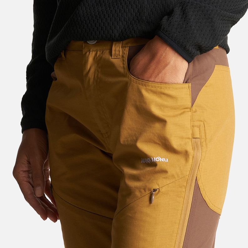 Pantalon Mujer Boina Negra Mostaza Oscuro Haka Honu-3