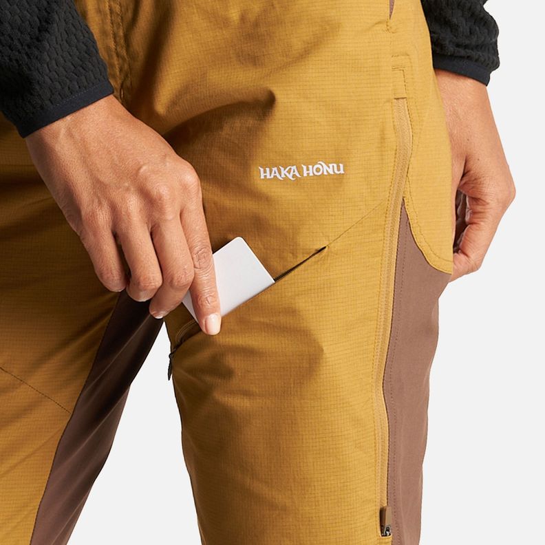 Pantalon Mujer Boina Negra Mostaza Oscuro Haka Honu-4