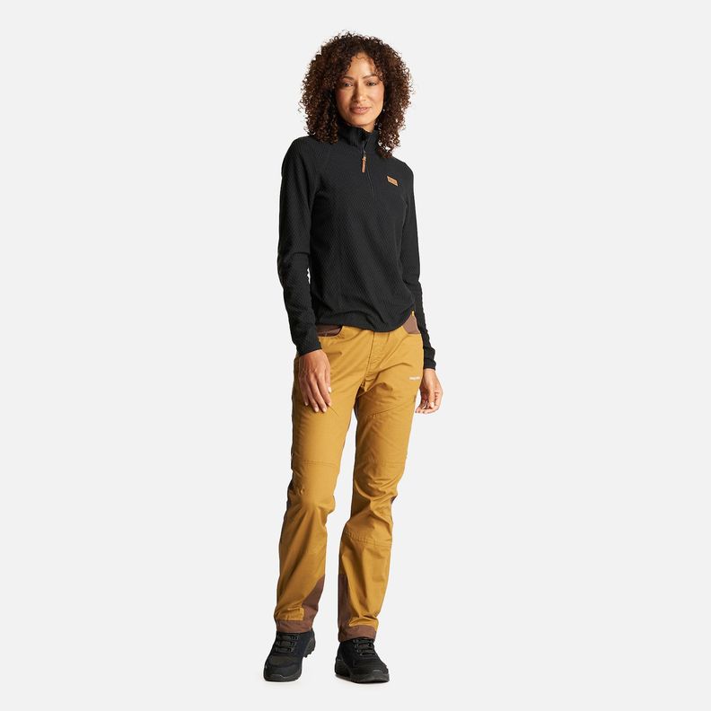 Pantalon Mujer Boina Negra Mostaza Oscuro Haka Honu-8