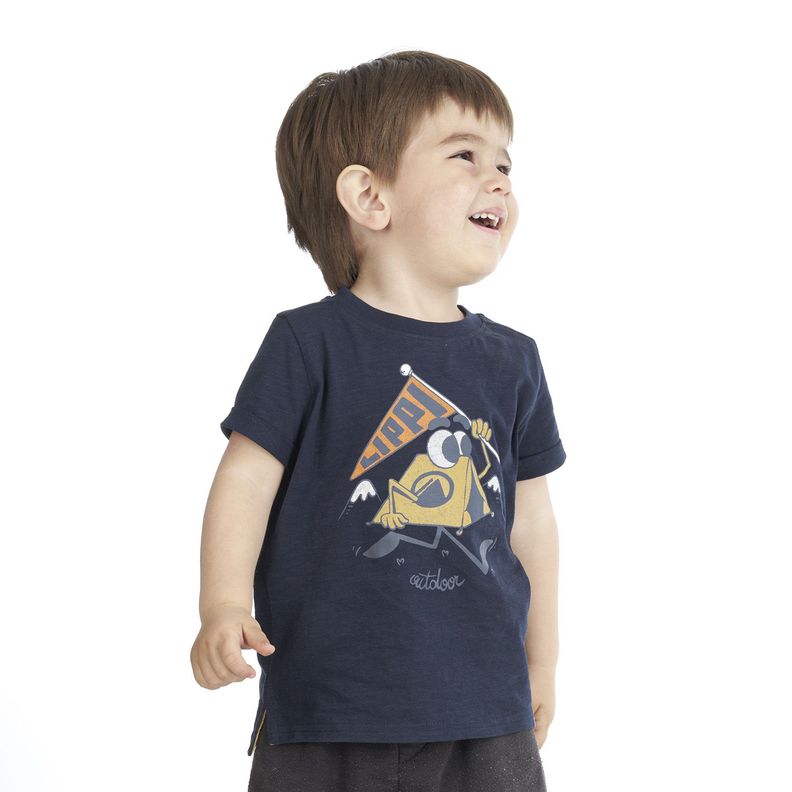Polera Baby Boy Freedom UV-Stop T-Shirt Azul Noche Lippi-1