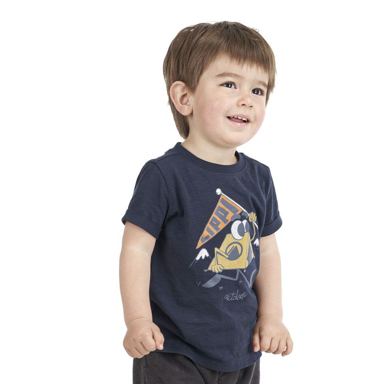 Polera Baby Boy Freedom UV-Stop T-Shirt Azul Noche Lippi-2