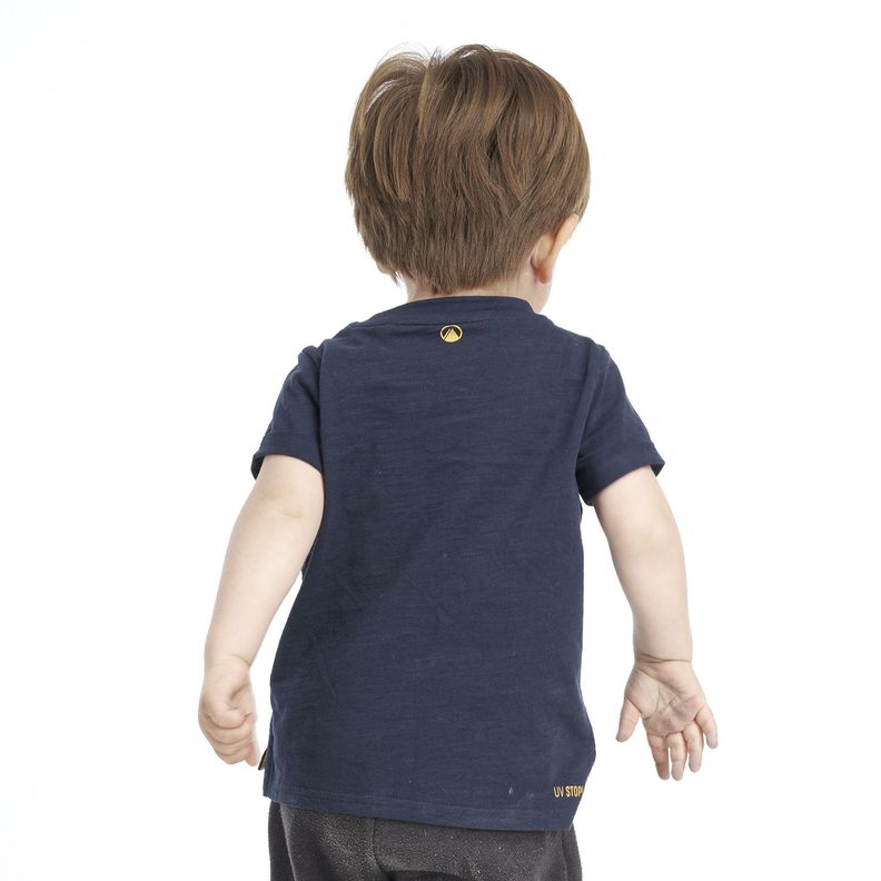 Polera Baby Boy Freedom UV-Stop T-Shirt Azul Noche Lippi-3