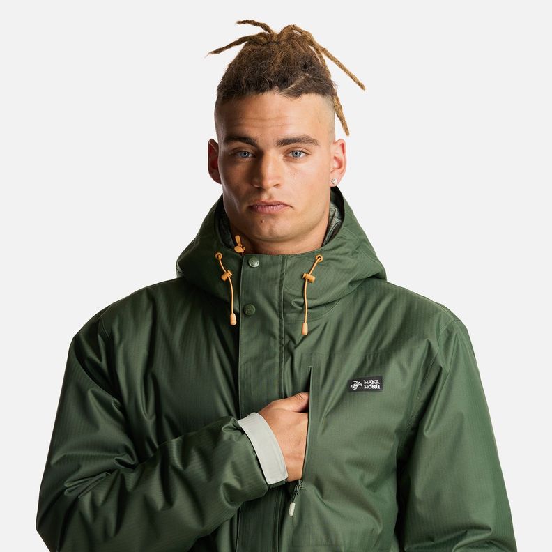 Chaqueta Hombre Perro Guapo Pro Verde Militar Haka Honu-6