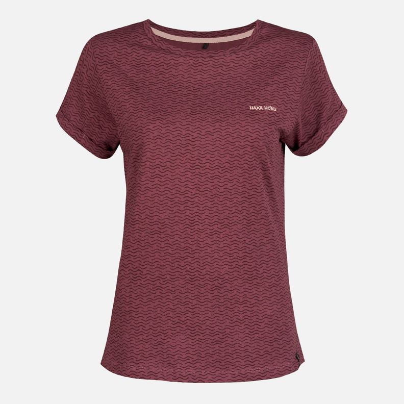 Polera Mujer Oleaje Print Palo Rosa Haka Honu-1