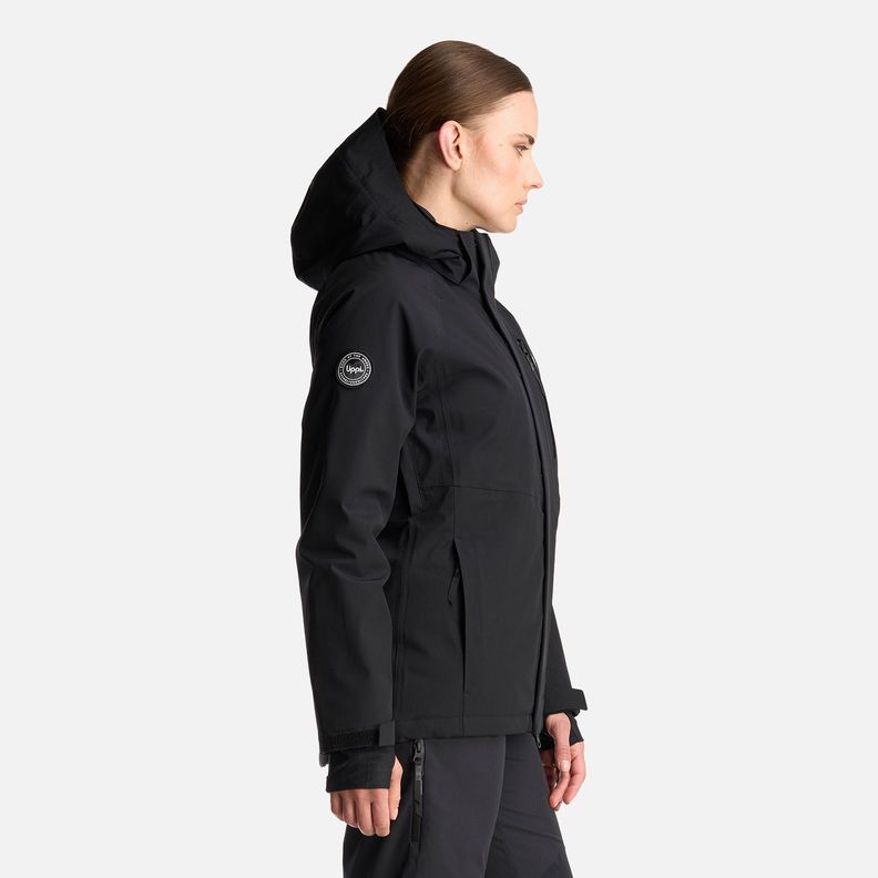 Chaqueta Mujer Andes B-Dry Hoody Jacket Negro Lippi I24-3