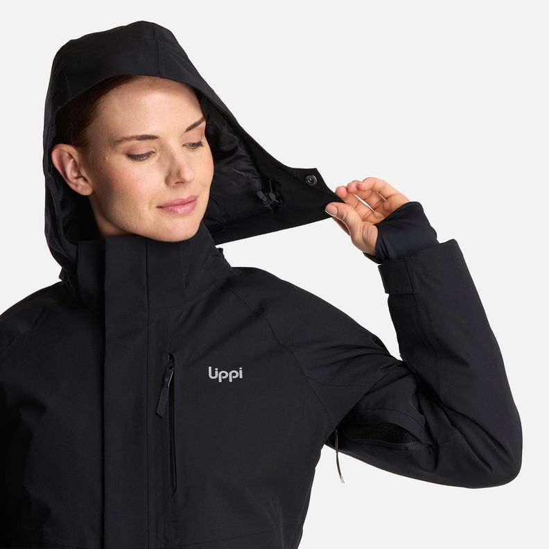 Chaqueta Mujer Andes B-Dry Hoody Jacket Negro Lippi I24-5