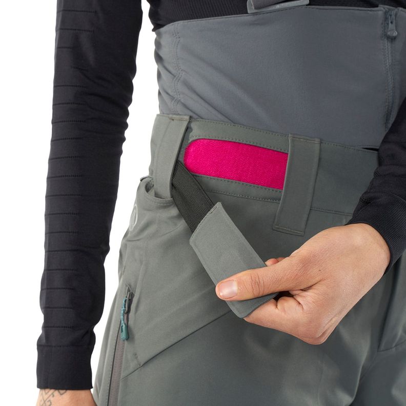 Pantalon Mujer Snow Raptor B-Dry Pants Verde Grisaceo Lippi-2
