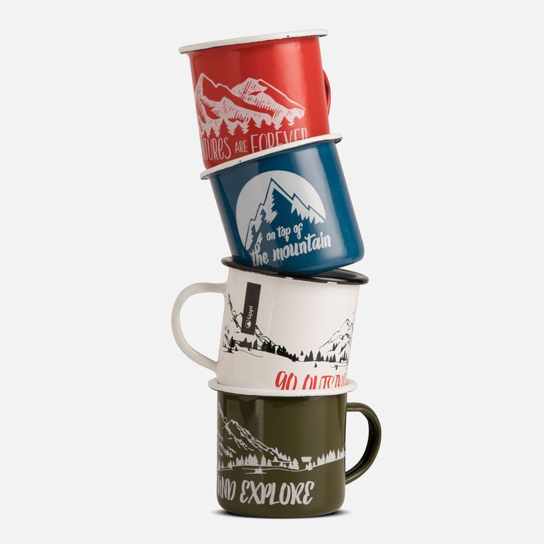 Tazón Unisex Mountain Vintage Mug Azul Piedra Lippi-1