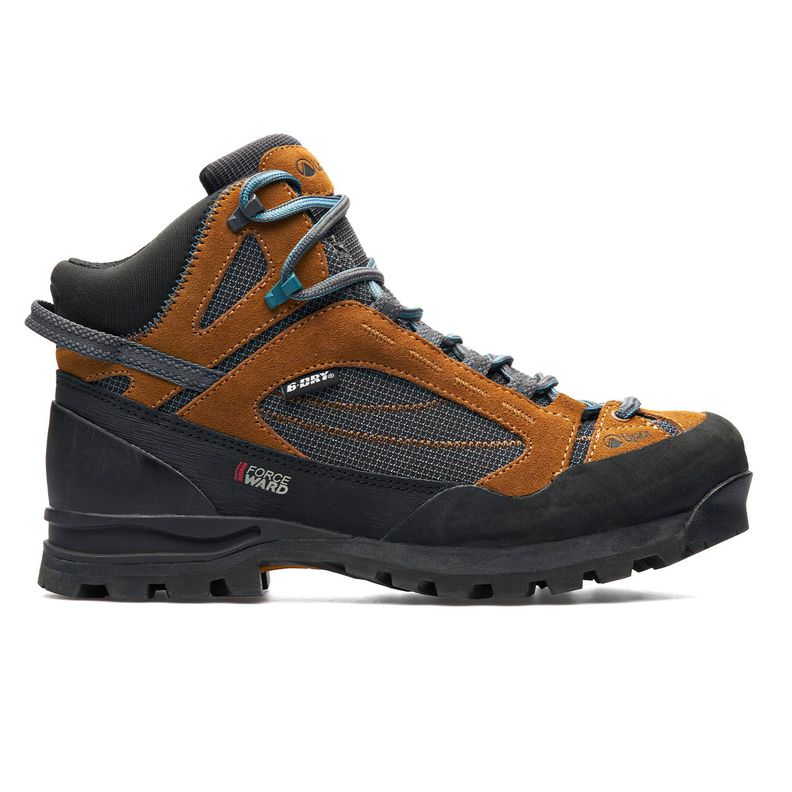 Botin Mujer Terray Mid Cafe Turquesa Lippi