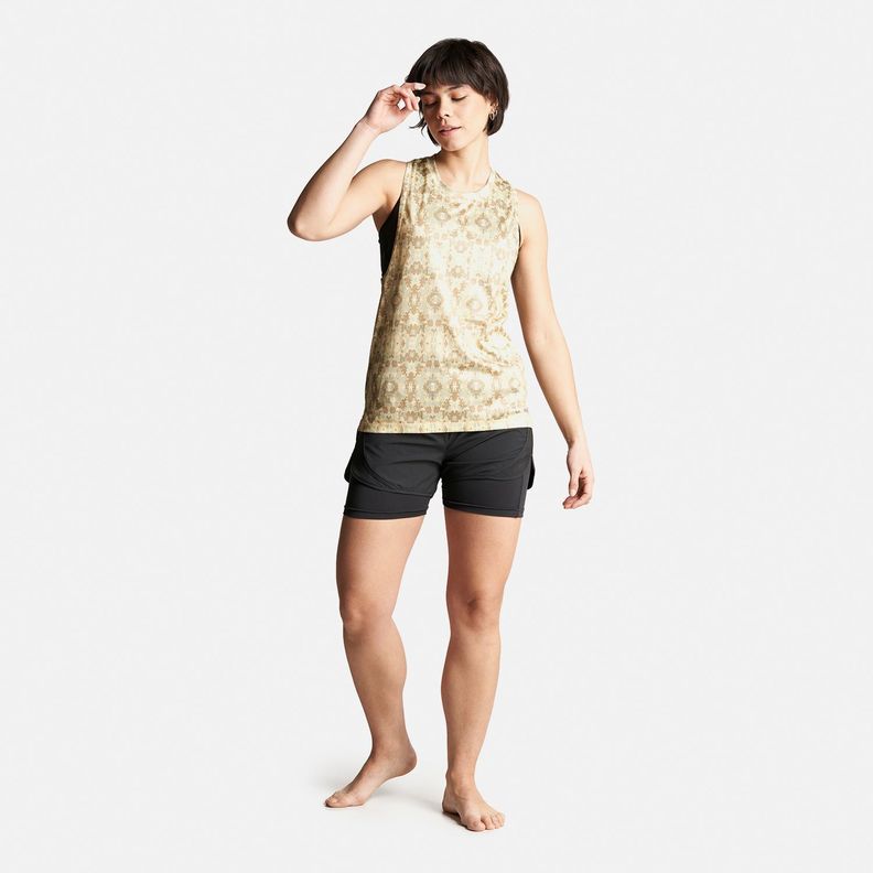 Polera Mujer Sudala Print Beige Haka Honu-6