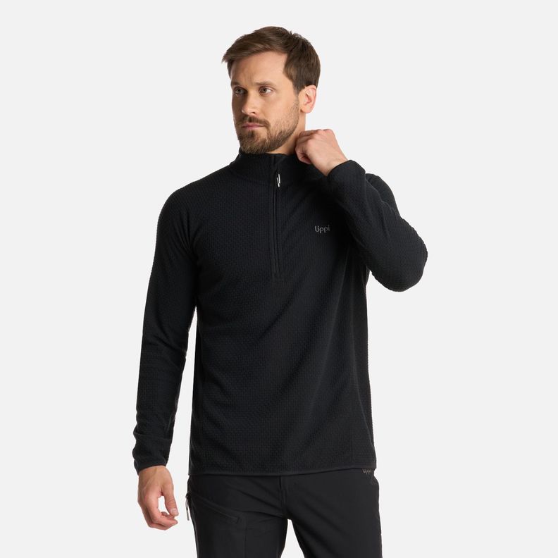 Polerón Hombre Jacaranda Nano-F 14 Zip Negro Lippi I25-0
