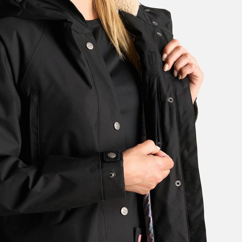 Chaqueta Mujer Yak Negro Haka Honu I24-9