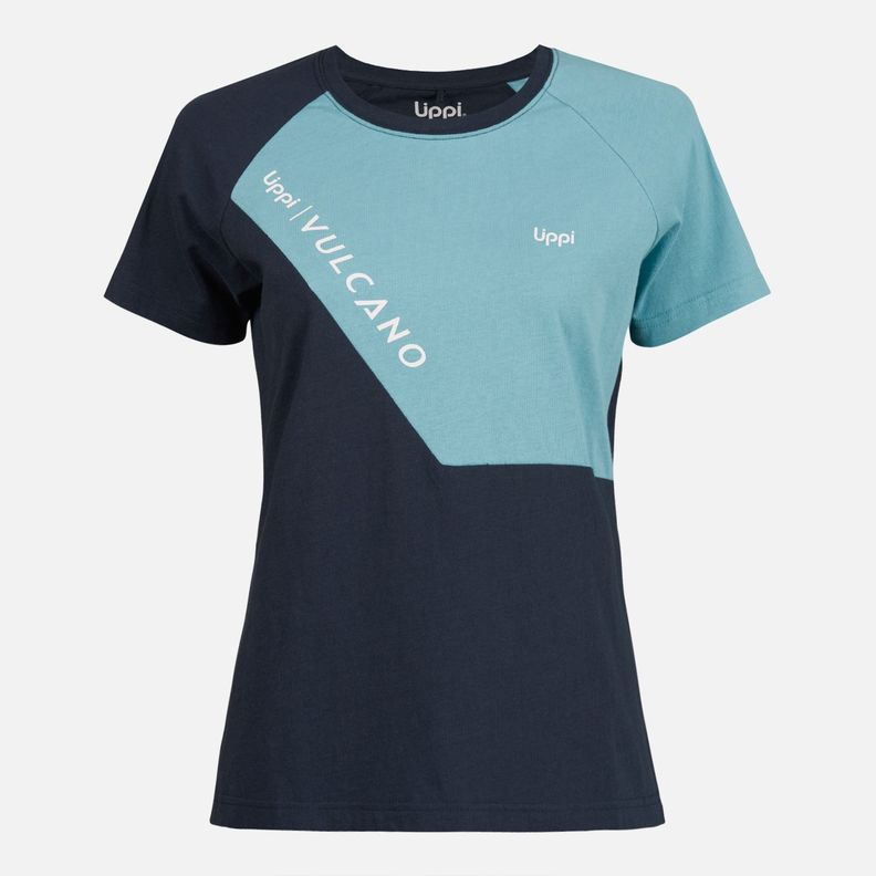 Polera Mujer Vulcano Cotton SS T-Shirt Negro Lippi-0