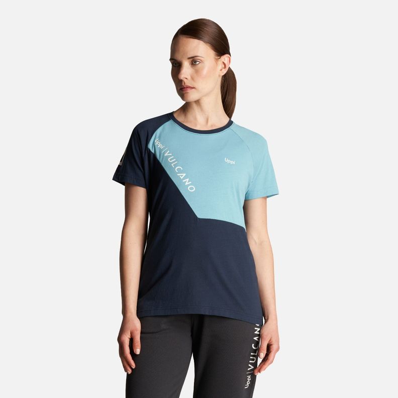 Polera Mujer Vulcano Cotton SS T-Shirt Negro Lippi-1
