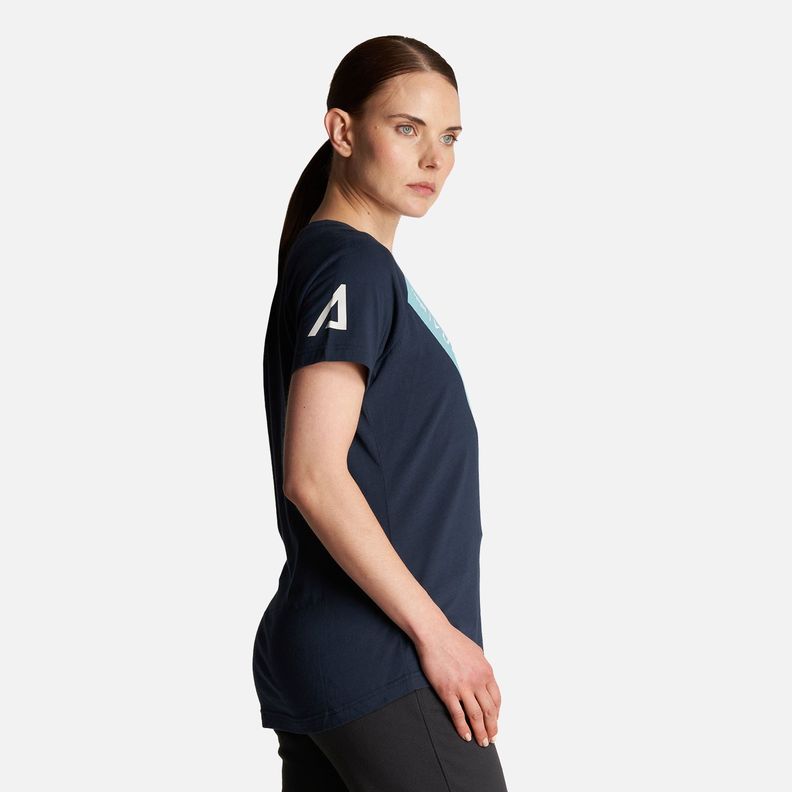 Polera Mujer Vulcano Cotton SS T-Shirt Negro Lippi-3