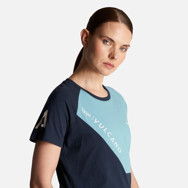 Polera Mujer Vulcano Cotton SS T-Shirt Negro Lippi-5
