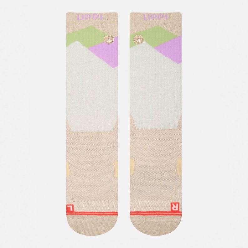 Calcetín Mujer Trekking Warm Socks Beige Melange Lippi I25-1