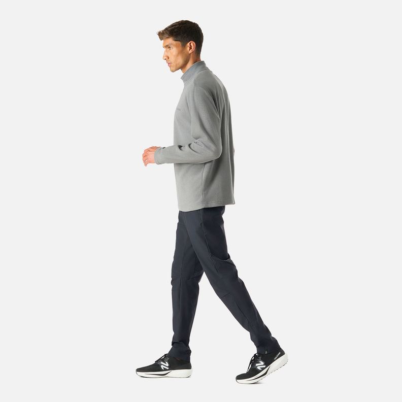 Polerón Hombre Cool Down 1/4 Zip Fleece Gris Medio Vulcano-2