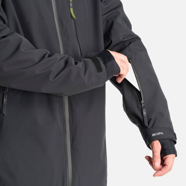 Chaqueta Hombre Sierra Nevada B-Dry Light Hoody Jacket Negro Lippi I24-8