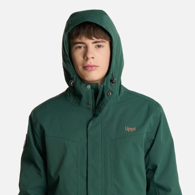 Chaqueta Teen Boy Roble B-Dry Hoody Verde Botella Lippi I25-3